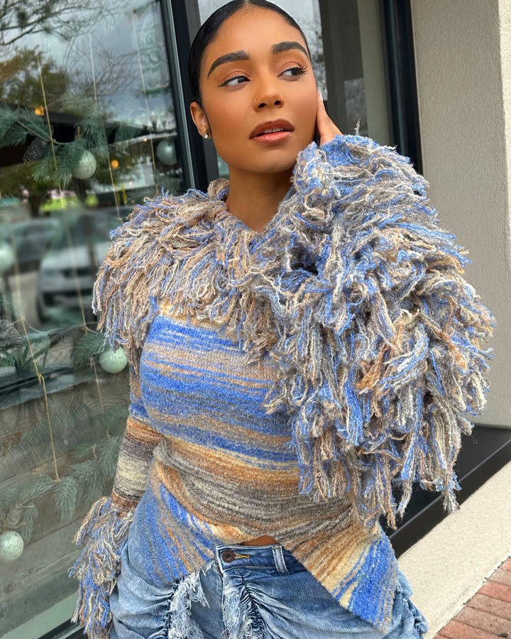 Meow and Barks Super Supreme Blue Sweater Ships 1/15