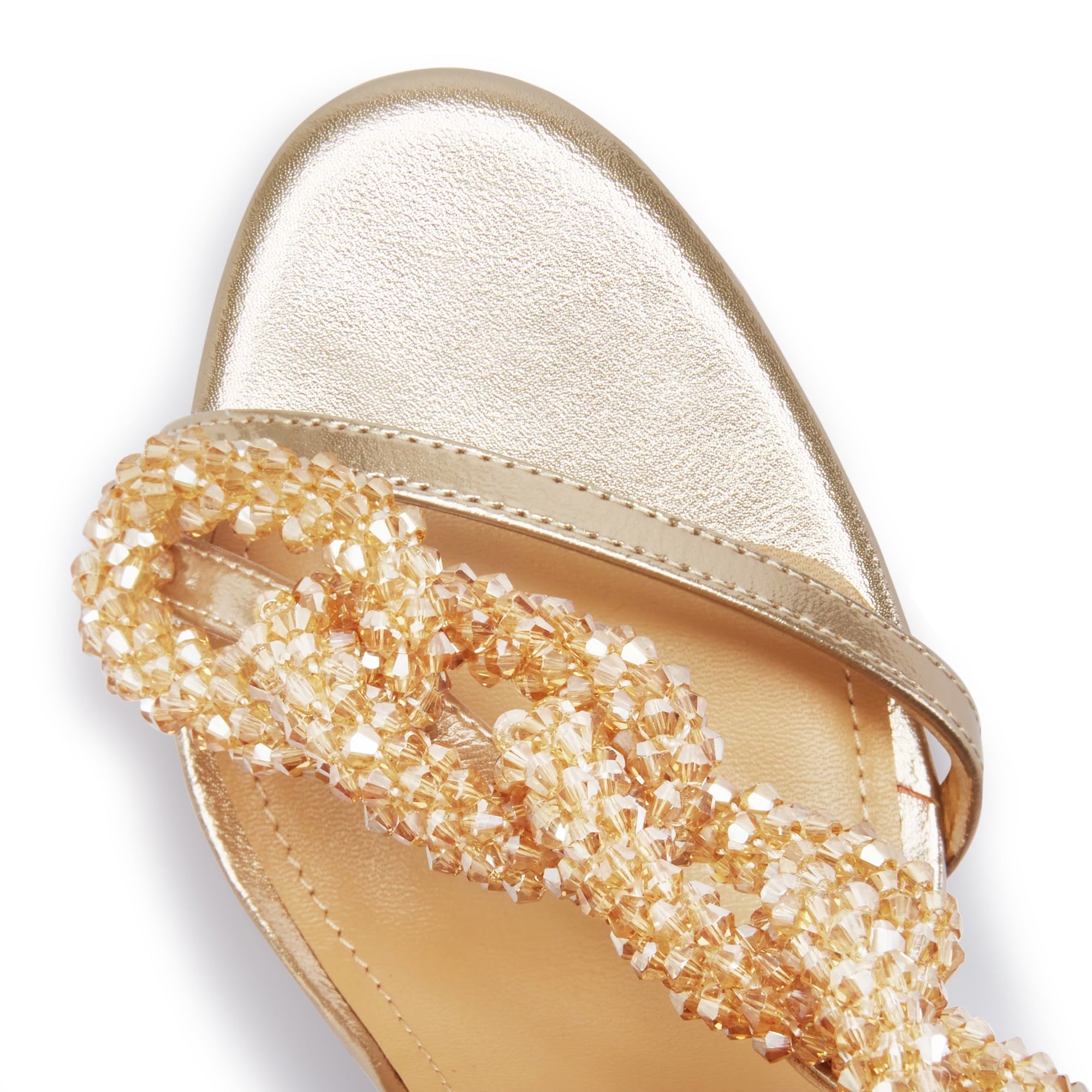 Leticia レティシア VALLETTA 01 (Gold) LETHE-GOLD STILETTO SANDAL | AZALEA WANG