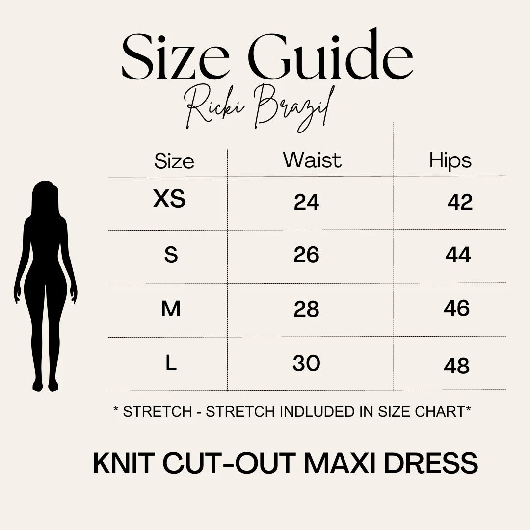 Pre-Order Ricki Brazil Ivory Oat Cut Out Dress