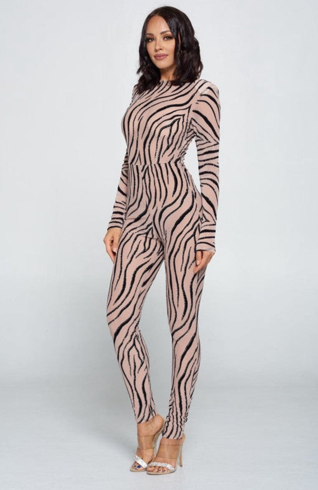 Asuso Couture Tiger Print Catsuit