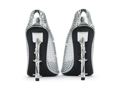 Voyette Lee Clear Crystal Sky J Pumps