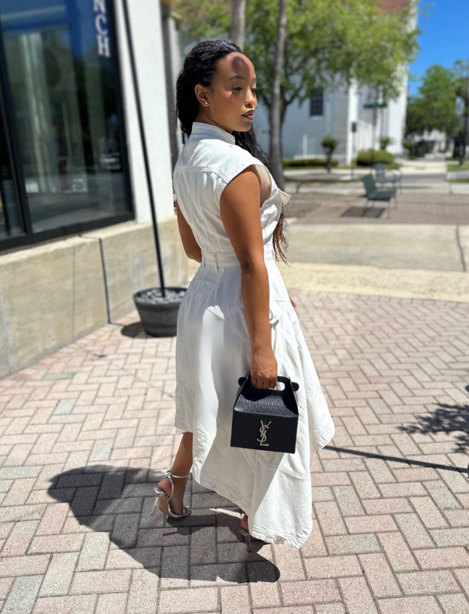 Meow and Barks White Denim Girl Summer Dress – Fashion Bomb Daily Shop