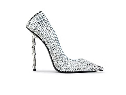 Voyette Lee Clear Crystal Sky J Pumps