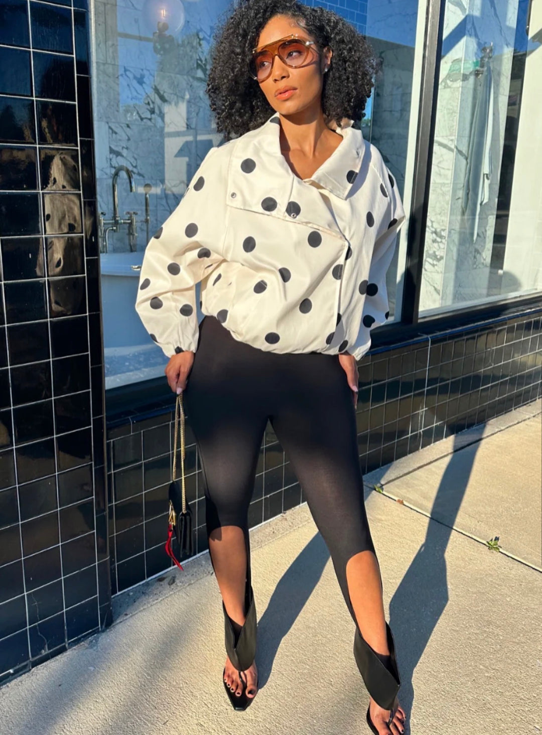 Meow and Barks Polka Dot Lolita Bomber
