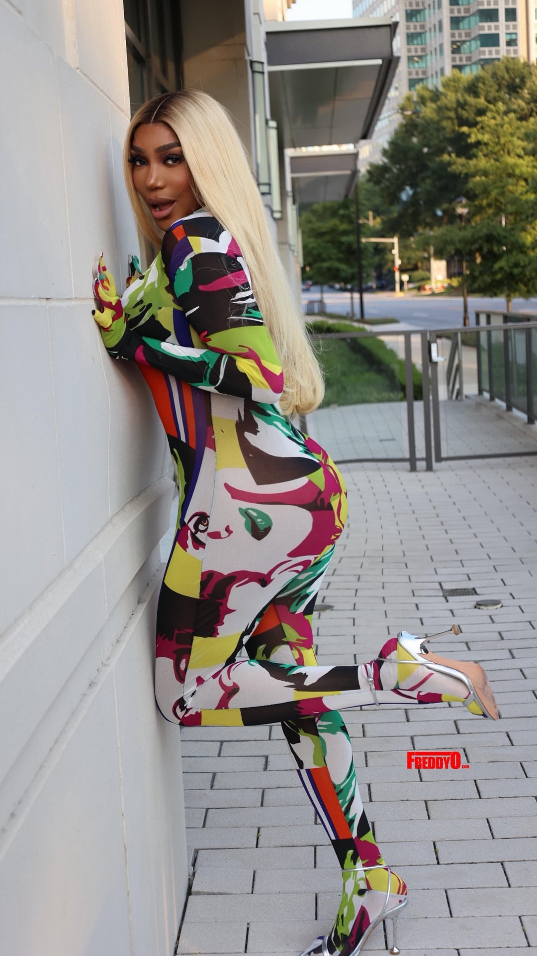 Sir Joe Exclusive Multicolor Vogue Catsuit (As Worn by Nene Leakes)