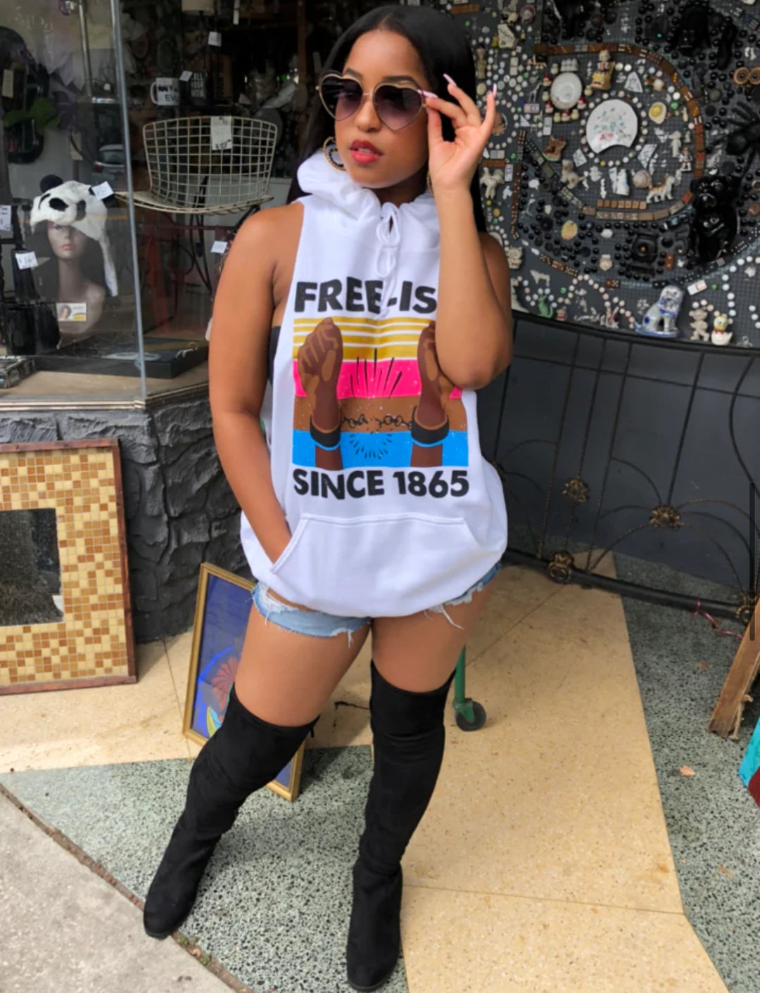 Meow and Barks Juneteenth Freeish Hoodie (Ships 6/5)