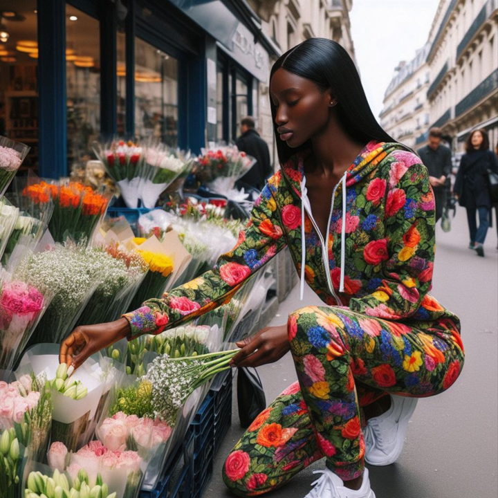 Fayah Athletics & Streetwear ALETRIS floral 2 piece Set