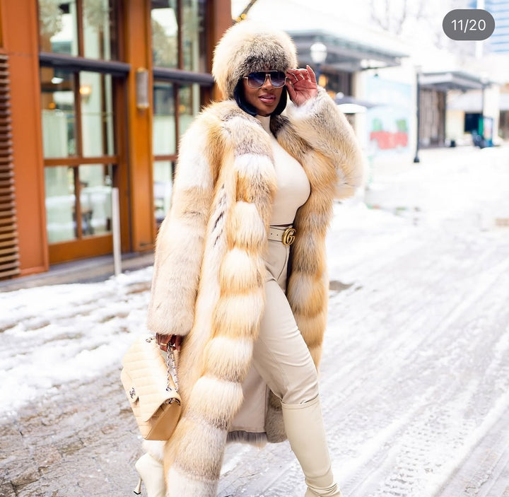 ISTYLEBYSONIA 2in1 Hustlers Floor Length Coat(As Worn by Quiana Watson)