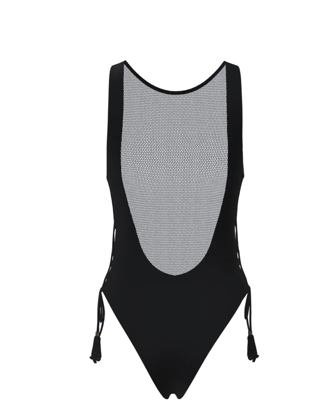 G Saints Queen of the Beach Hand Black Mesh Swimsuit (PRESELL WILL SHIP out January 31st) (As Worn by Angela Simmons )
