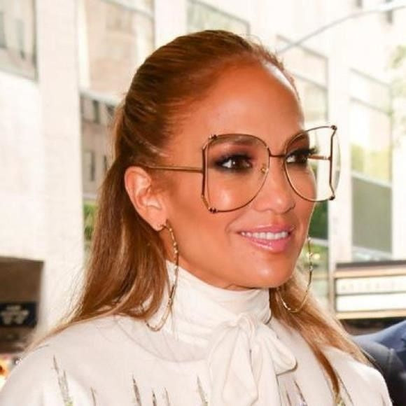 Keylows Bomb Oversized Rimless Sunglasses (Similar Style Worn by JLo)