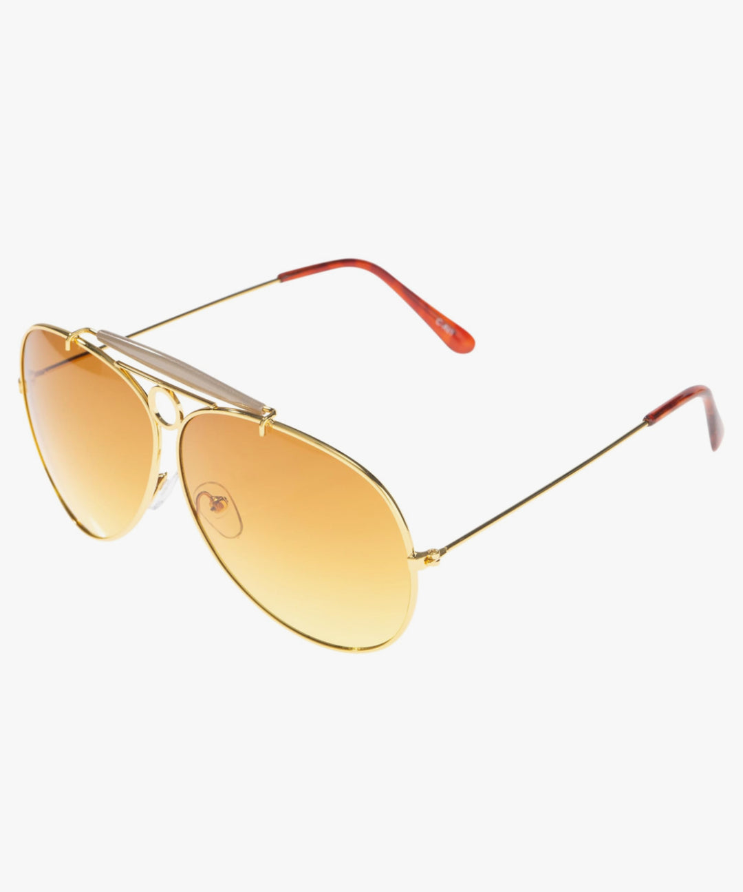 Keylows Bomb Gold Ring Aviator Sunglasses (Similar Style Worn by Bad Bunny)