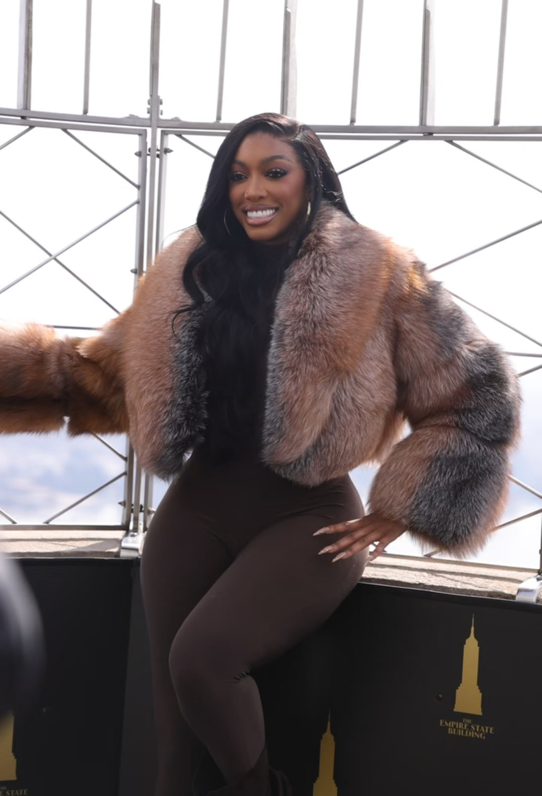 FGM Bespoke Brown Cropped Coat (as worn by Porsha Williams)