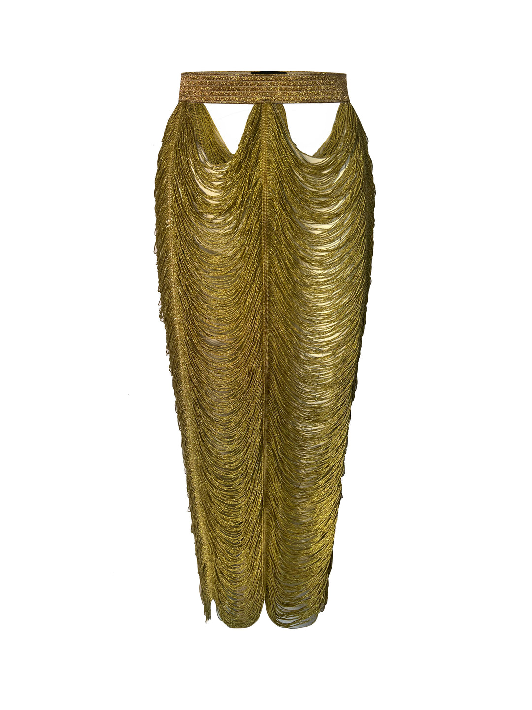GoldRush Fringe Skirt