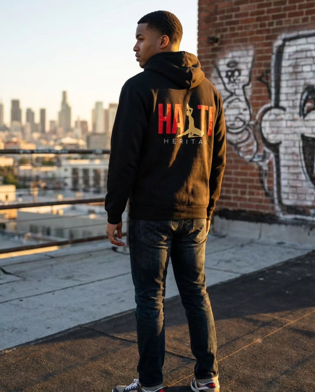 Heritaj Haitian Twenty Six Hoodie Black (Unisex-Premium Sweatshirt)