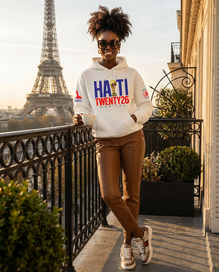 Heritaj Haitian Twenty Six Hoodie (Unisex-Premium Sweatshirt)