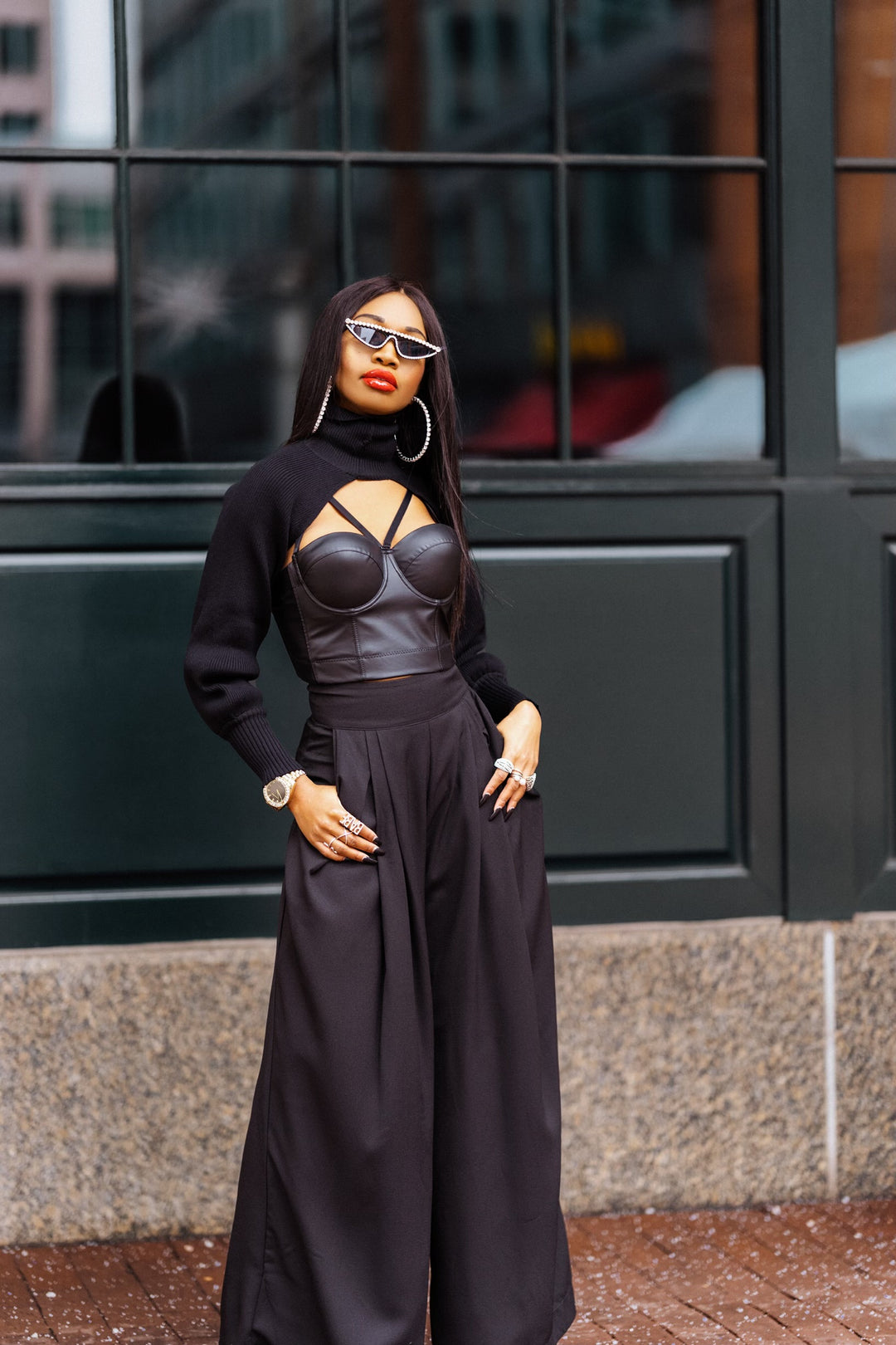 Madam Mystique Jelena Leather Two-Piece Corset Top – Fashion Bomb Daily Shop