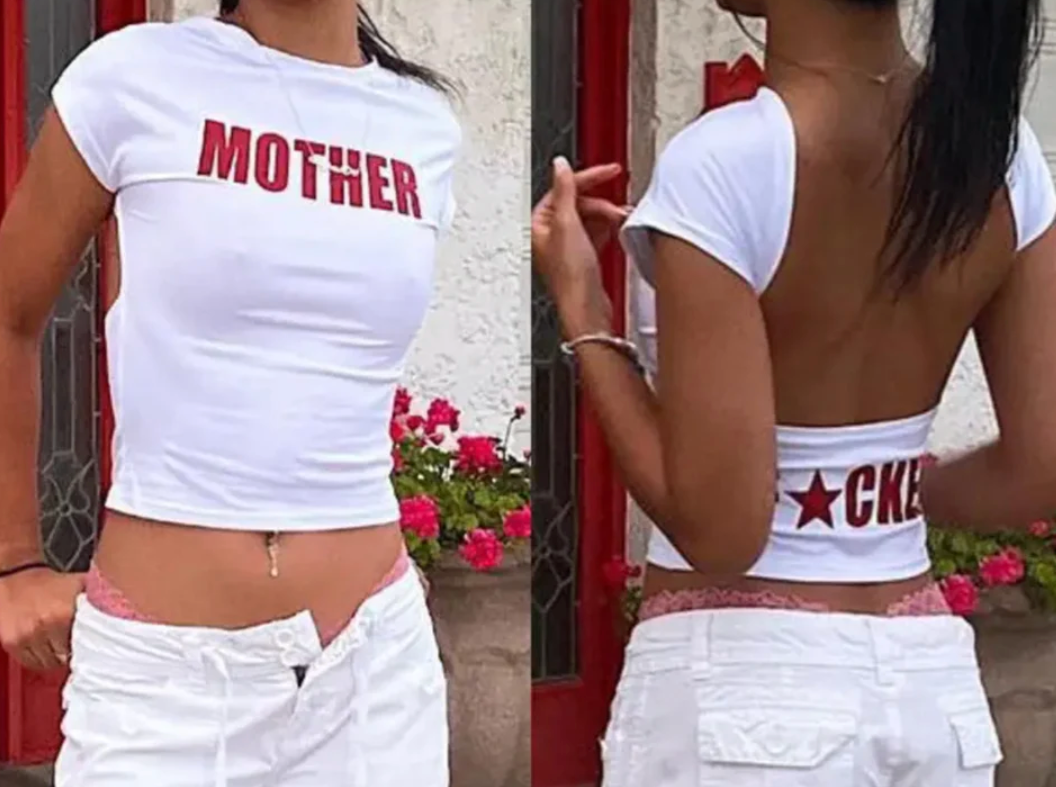 Backless Mother F*cker Tee (As Worn by Angel Reese)