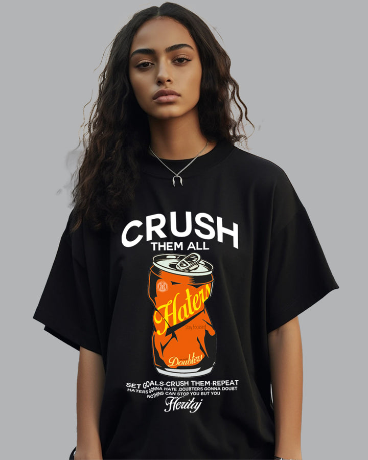 CRUSH THEM ALL-Oversized T-shirt