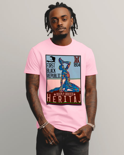 First Black Republic-Abstract Mural Frame T-Shirt – Fashion