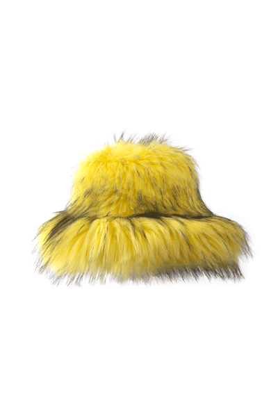 Tyler Lambert FURRY BUCKET YELLOW – Fashion Bomb Daily Shop display picture 1