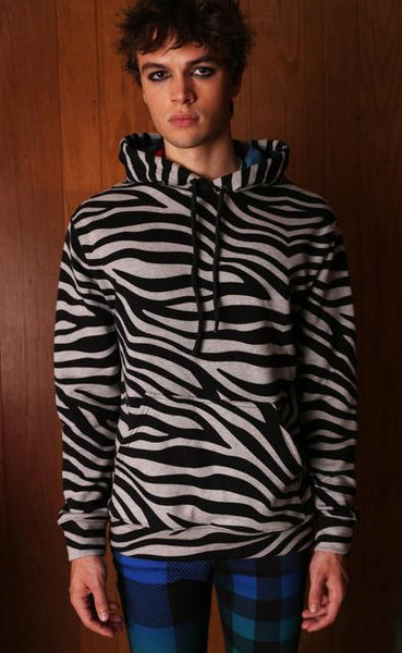 トップス BEEDEN \"ZEBRA PRINT HOODIE\" GRY トップス BEEDEN 
