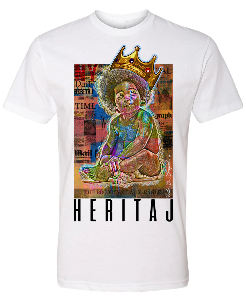 Heritaj BABY BIGGIE-ABSTRACT MURAL T-Shirt
