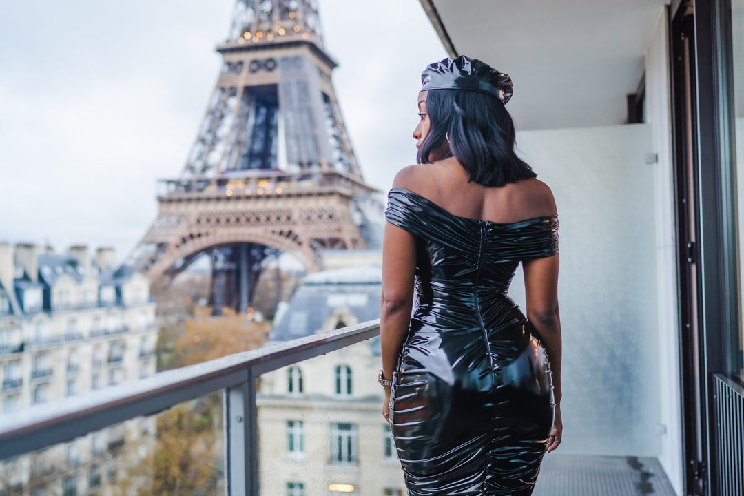 Paris Collection Patent Leather Celina Dress (Multiple Colors Available)