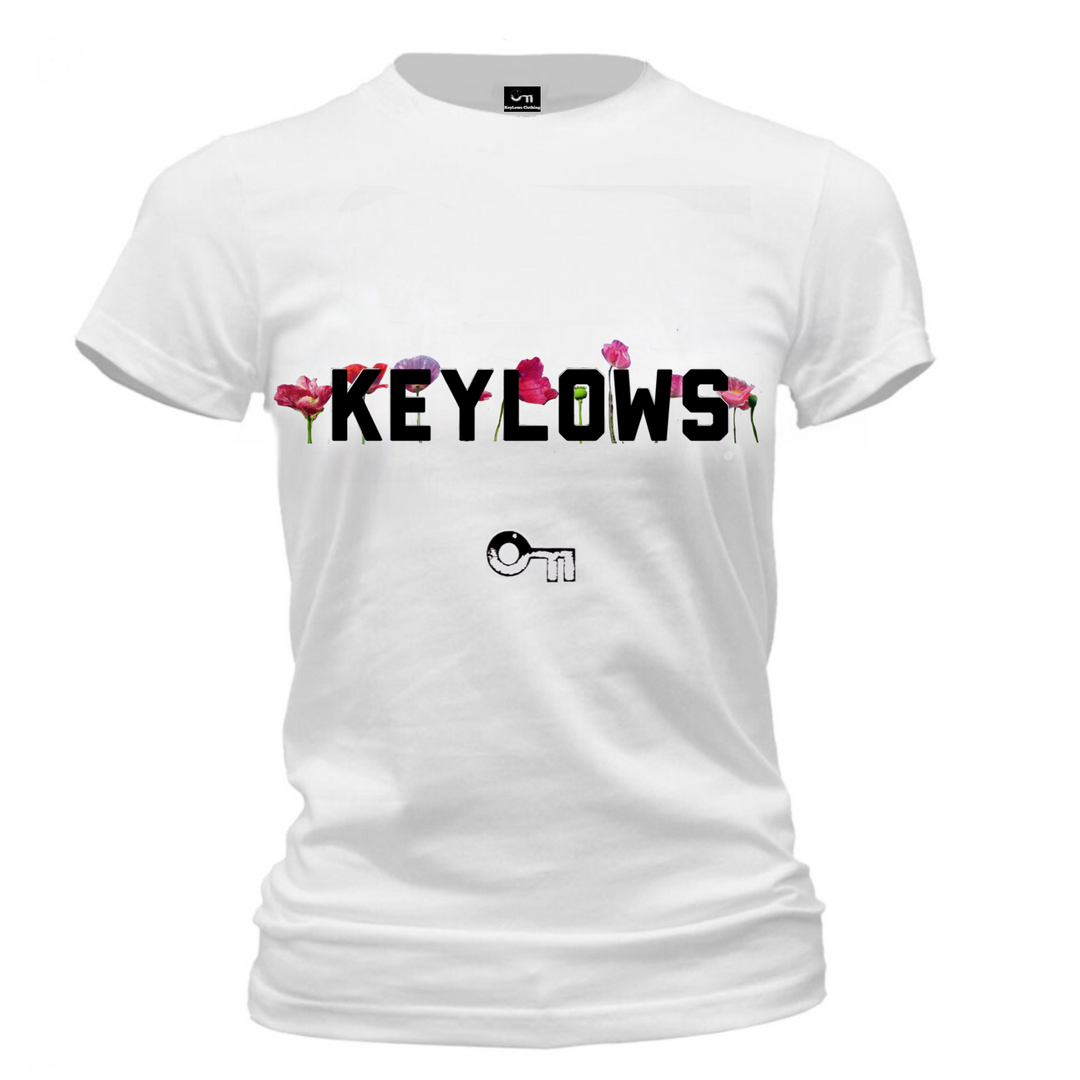 Keylows Floral Logo Tee White