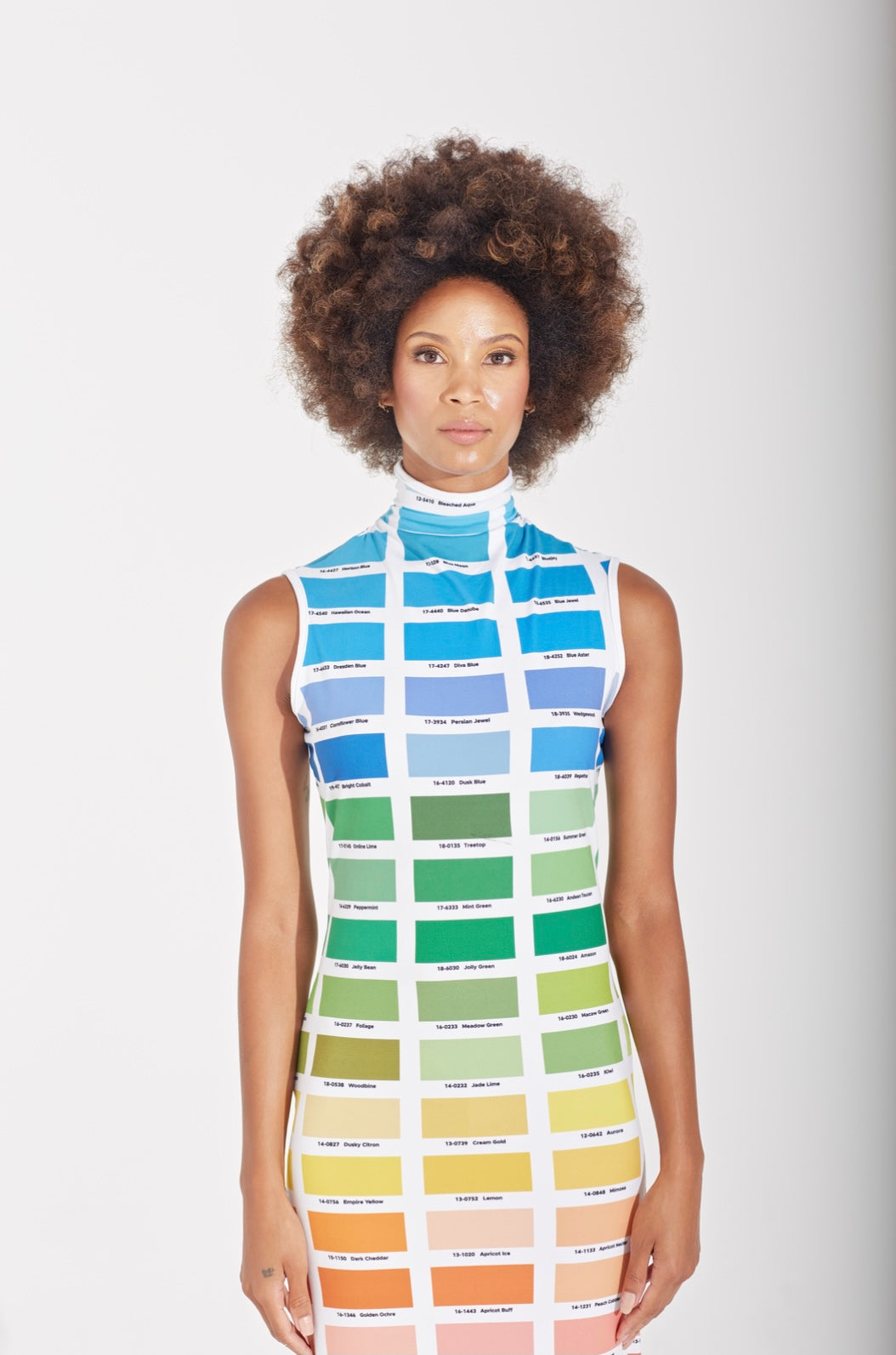 Rainbow Pantone Multicolor Dress