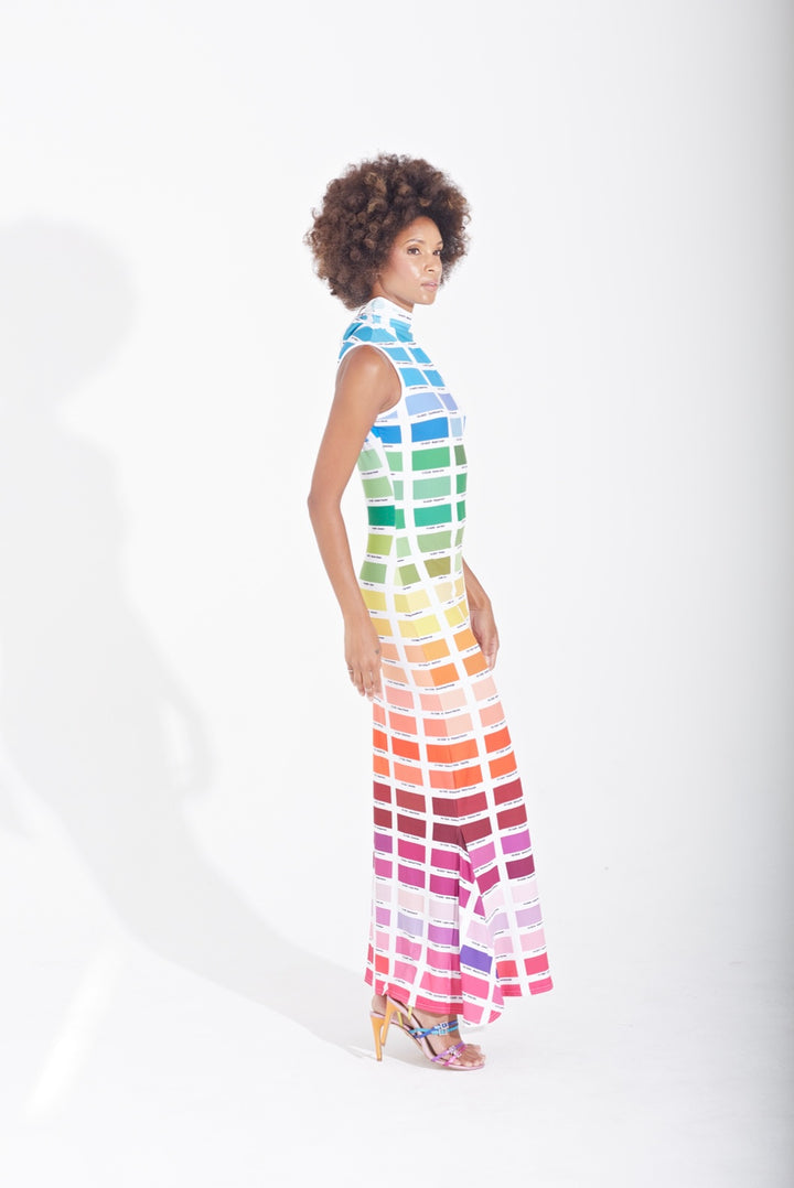 Rainbow Pantone Multicolor Dress