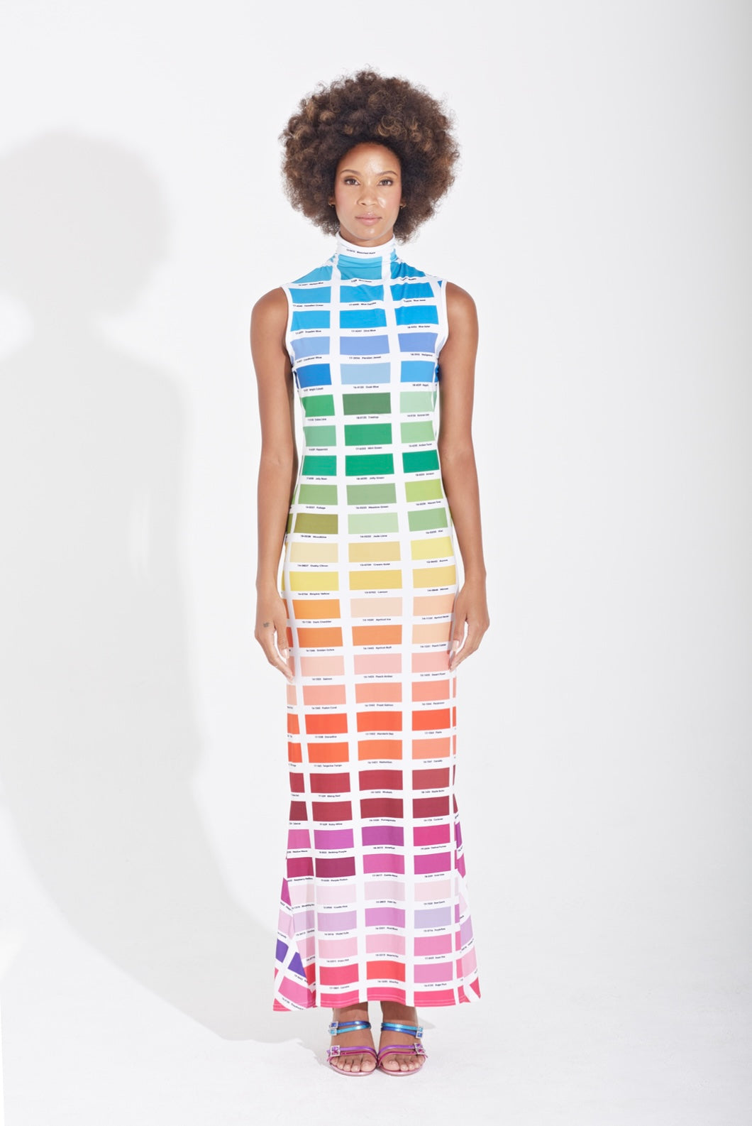 Rainbow Pantone Multicolor Dress
