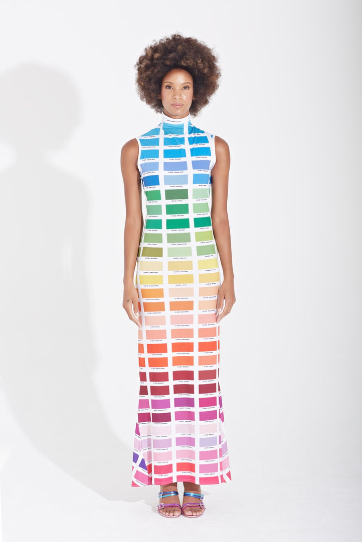 Rainbow Pantone Multicolor Dress