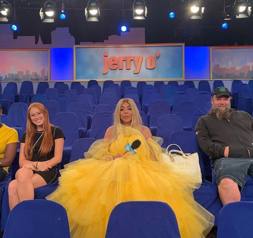 Oyemwen Veronica Tiered High Low Tulle Maxi Tutu Dress Yellow as Worn by Wendy Williams