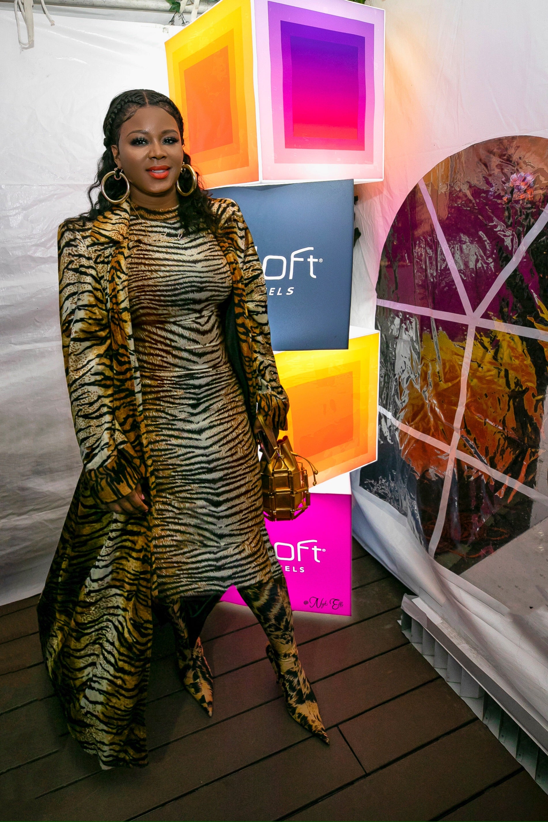 Tiger print bodycon dress online