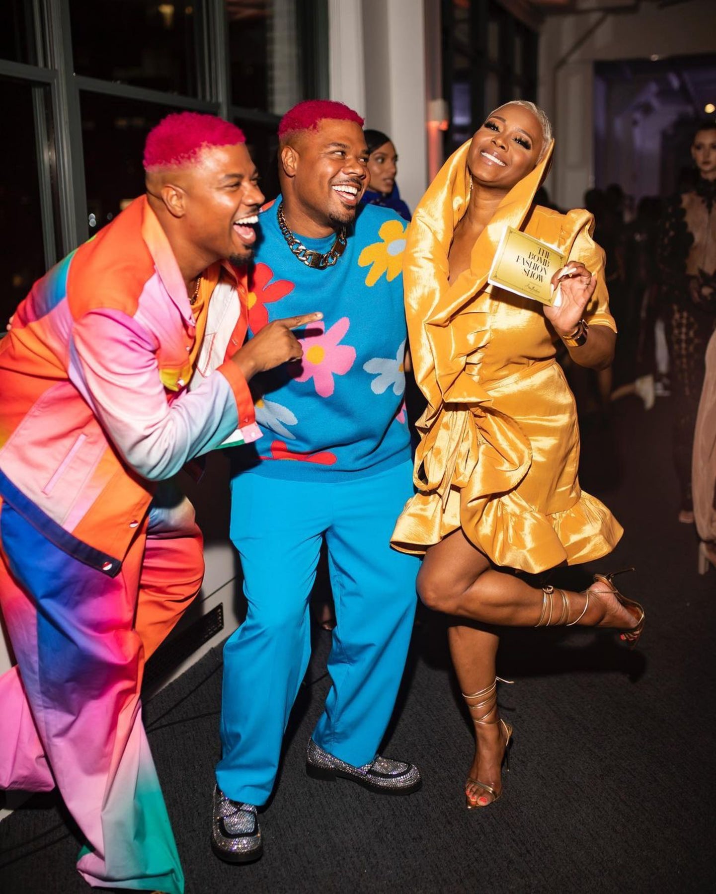 Allure Novembre Gold Taffeta Esther Dress ( The Bomb Fashion Show