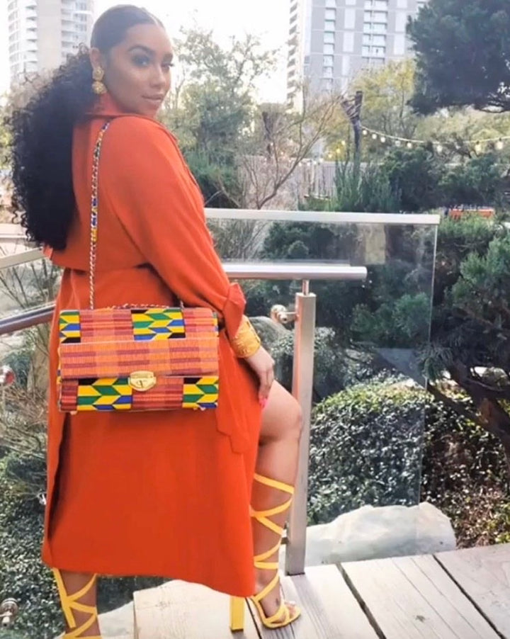 Olayemii Fashion Bomb Printed Bag as Worn by Anal8ter