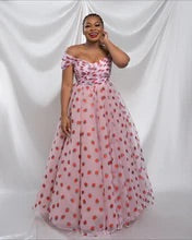 Oyemwen Valentine’s Day Strawberry Print Custom A Line Dress