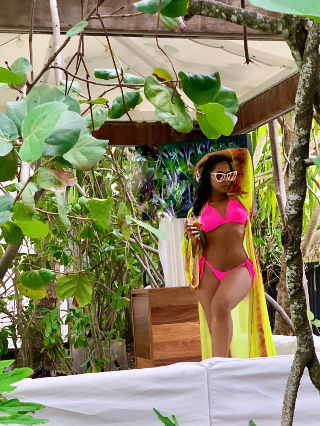 Keva J Swimwear Barely There Neon Pink Bikini (As Worn by Ashanti)