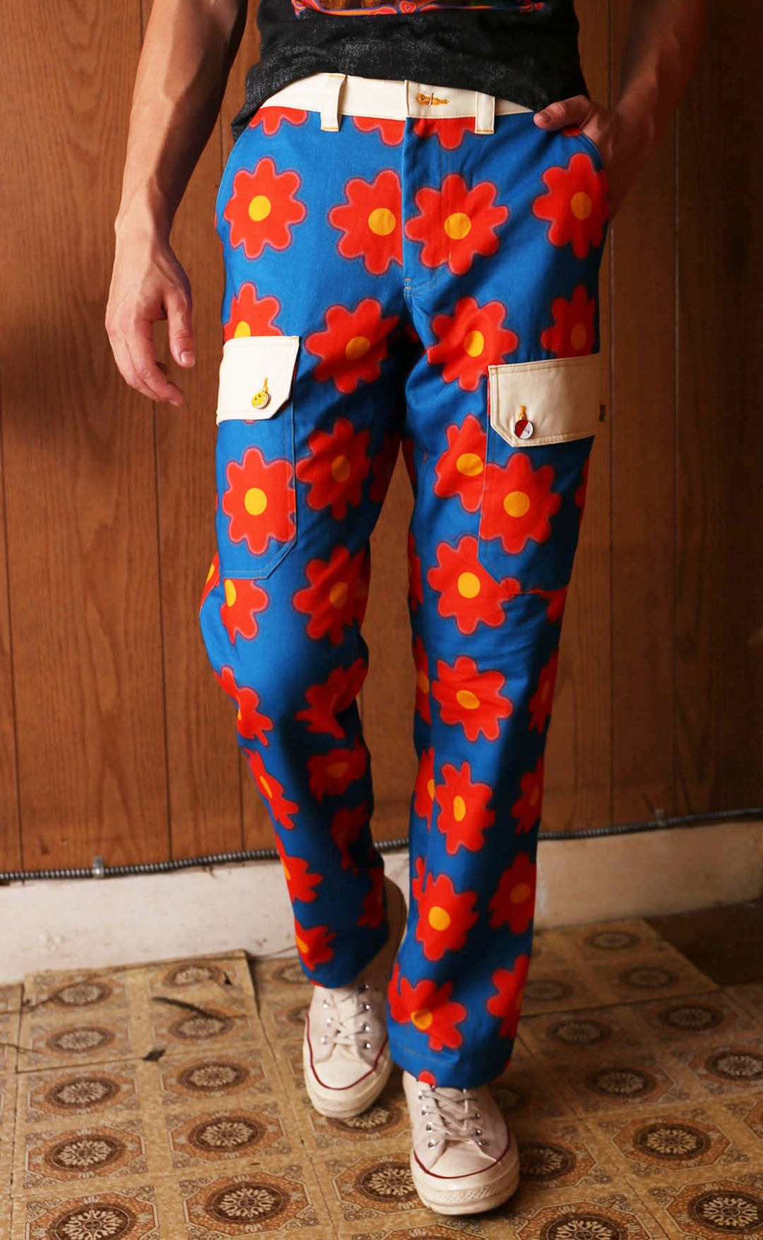 BruceGlen Rainbow Gingham Cargo Pant (Unisex)