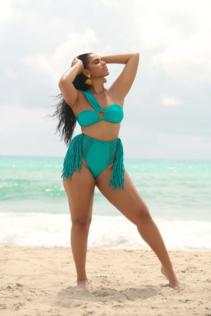 G Saints Bora Bora Fringe Bottom Bikini Set (As Worn by Kelly Rowland)